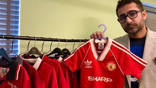 ASMR Reviewing and Rating MUFC Home Kits [upl. by Aivuy]