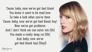 Taylor Swift  Bad Blood Lyrics ft Kendrick Lamar [upl. by Tova]