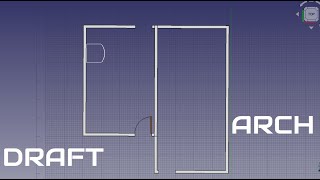 Freecad draw in ARCHDRAFT features [upl. by Guttery]