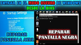 Como Entrar en Modo Seguro de Windows desde la BIOS  Reparar Pantalla Azul y Restablecer el Equipo [upl. by Aihsal80]