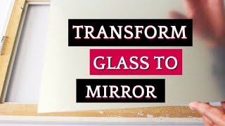 How To Quickly Turn Glass to Mirror In 4 Steps  Mirror Spray Paint  Home Decor Ideas [upl. by Myrtice544]