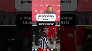 Utah was called for holding on 4th amp 10 to extend BYU’s eventual gamewinning drive 😬 shorts [upl. by Rooker642]