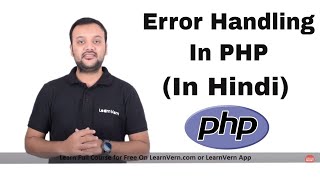 Error handling in PHP  Why to Use Error Handling in PHP  Video in Hindi  LearnVern [upl. by Stephine]