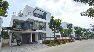 Beautiful amp Fully Furnished 3BHK Duplex Villa For Sale in Hyderabad Gated Community [upl. by Boatwright]