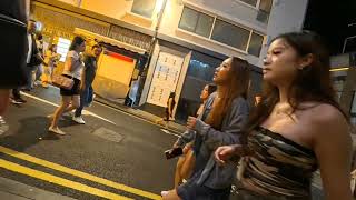 紅唇綠酒，快活風流。周末蘭桂坊慢速精華版。Weekend at Lan Kwai Fong slow motion Hong Kong [upl. by Lauren197]