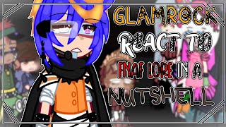 Glamrock react to FNAF lore in a nutshell [upl. by Eisiam]