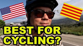 American Reacts to Cycling in Catalonia [upl. by Nytsua765]