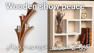 Unique wooden decorative pieces ideas  wood home decor Pieces for interior Wall hang showcase [upl. by Rodge]