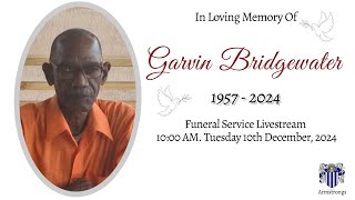 Garvin Bridgewater Funeral Service Livestream [upl. by Aleakim694]