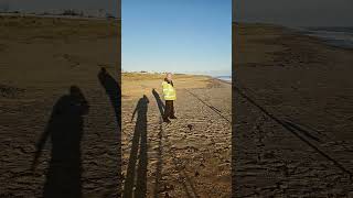 Beach fishing North Beach great Yarmouth [upl. by Herculie]