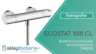 ECOSTAT 1001CL Bateria prysznicowa termostatyczna natynkowa Chrom HANSGROHE 13211000SklepBateriepl [upl. by Orelle131]