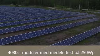 Solpark MegaSol Arvika solar park Arvika [upl. by Annohs]