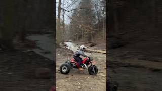 Otis gives Crazy Horse a try on ATC250r wellsville ohio freeride hillkillers [upl. by Nnel564]