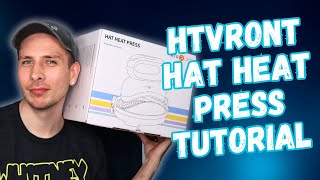 HTVRONT Hat Press Tutorial  How to Put Heat Transfer Vinyl on a Hat [upl. by Enneira147]