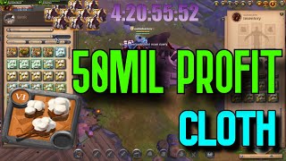 50MIL PROFIT Focus Refining Cloth  Albion Online [upl. by Cecilia389]