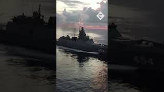 Russian warships use highprecision weapons in Atlantic Ocean drills [upl. by Dannel]