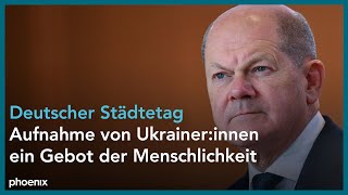 Deutscher Städtetag Rede von Bundeskanzler Olaf Scholz [upl. by Aysan]