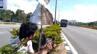 V United turbines vertical axis wind turbine Prashanth D [upl. by Airrej]