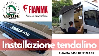 INSTALLAZIONE TENDALINO FIAMMA F45s 400 DEEP BLACK 🚐🛠⛺️ [upl. by Odrarej289]