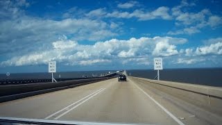 Road Trip 058  Lake Pontchartrain Causeway  North [upl. by Josee583]