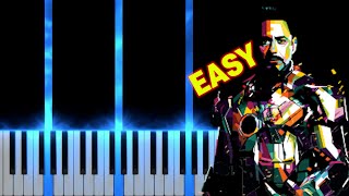 Iron Man 3 Main Theme  EASY Piano Tutorial [upl. by Gierk394]