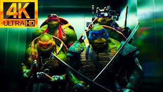 Teenage Mutant Ninja Turtles 2014  Elevator Beatbox Scene 4K HDR [upl. by Joash]