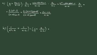 29 Operaciones combinadas con fracciones algebraicas [upl. by Furlong]