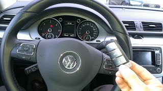 How to start a VW Passat 3C cold start ignition key Volkswagen starten Zündung [upl. by Banna571]