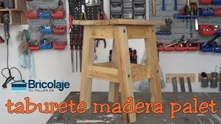 Cómo hacer TABURETE DE MADERA PALET ❤️❤️ [upl. by Akcir]