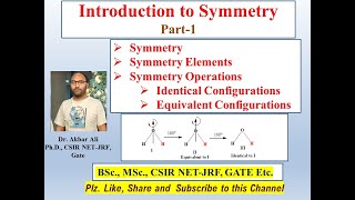 Introduction to Symmetry Symmetry Elements and Symmetry Operations [upl. by Heeley142]