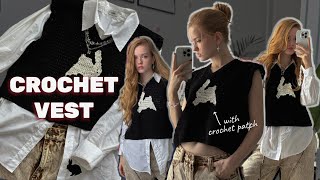 EASY crochet VEST  tutorial ✨ [upl. by Yttig433]