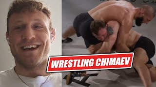 Losing to Khamzat Chimaev in freestyle wrestling match Jack Hermansson [upl. by Oker]