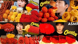 ASMR MUKBUNG Eating Spicy Cheetos Chicken Challenge asmr mukbung eatingshow viral shorts [upl. by Chuu]