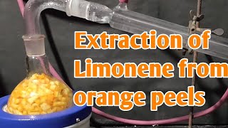 Extracting Orange essential oilLimonene from orange peels [upl. by Nikki]