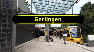 Stadtbahn Station Gerlingen  Stuttgart 🇩🇪  Walkthrough 🚶 [upl. by Lletnuahs336]