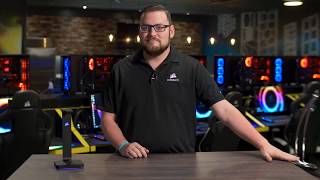 CORSAIR ST100 RGB Premium Headset Stand [upl. by Aleek]