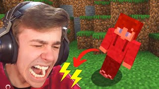 Minecraft But I Get Shocked if I Take Damage [upl. by Fanning]