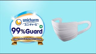 UNICHARM 99 Guard Pleats Mask [upl. by Kathy]