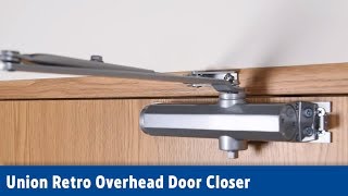 Union Retro Overhead Door Closer  Screwfix [upl. by Oicnaneb]