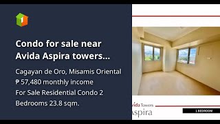 Condo for sale near Avida Aspira towers Ramon Chavez street [upl. by Ueih]