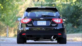 2011 WRX  Stock Unequal Length Headers vs Invidia Equal Length Headers [upl. by Endys]