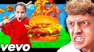 Ich REAGIERE auf BURGERPOMMES 2 DISSTRACK von KLEINER JUNGE😡 wütend [upl. by Bywoods854]