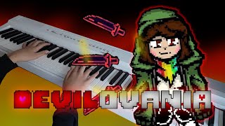 Undertale AU Storyshift  Devilovania Nick Nitro remix Piano cover [upl. by Yanal977]