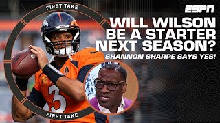 Shannon Sharpe believes Russell Wilson will be a starter in the NFL next season  First Take [upl. by Musser]