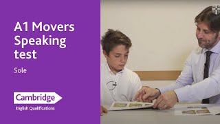 A1 Movers Speaking test – Sole  Cambridge English [upl. by Yblehs]