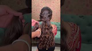 Bridal hairstyles 😊😊reelsvideo hairstyle braidstyles [upl. by Elena287]