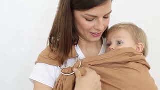 Boba Ring Sling Tutorial How to Hip Carry a Toddler [upl. by Siwel]