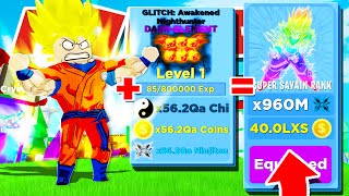 GOKU With Full Team Of DARK ELEMENT Pets Gets SUPER SAIYAN MAX RANK In Roblox Ninja Legends [upl. by Elleinet855]