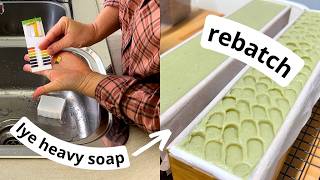 How to fix rebatch a lye heavy soap 😳 [upl. by Ellenrad]