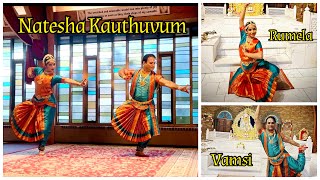 Natesha Kauthuvam by Rumela Lyons and Vamsi Veduruparthi disciples of Smt Kripa Baskaran [upl. by Hartnett]